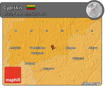 Political Map of Čypiškis