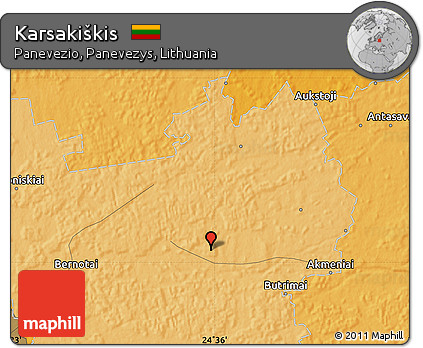 Political Map of Karsakiškis