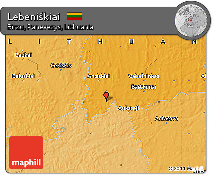 Political Map of Lebeniškiai
