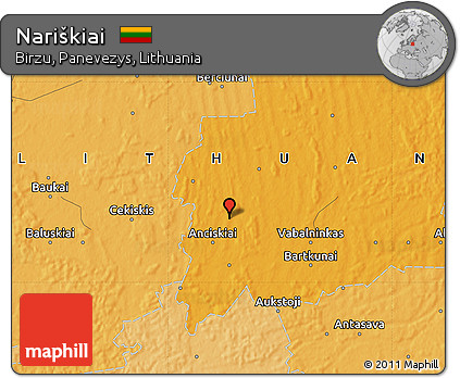 Political Map of Nariškiai