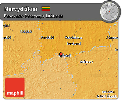 Political Map of Narvydiškiai