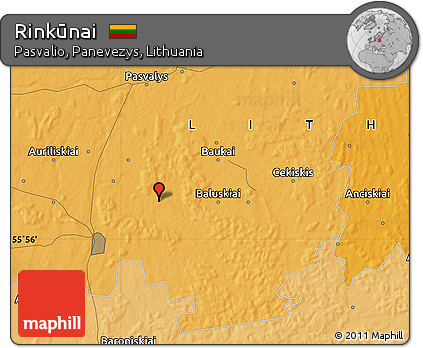 Political Map of Rinkūnai