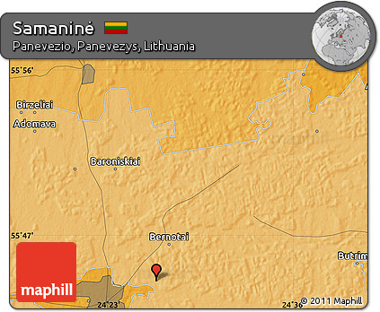 Political Map of Samaninė