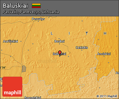 Political Map of Baluškiai