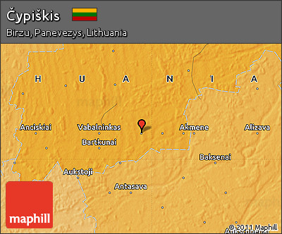 Political Map of Čypiškis