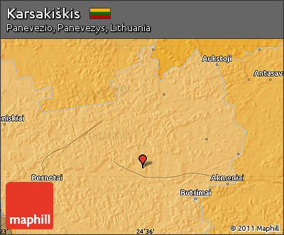 Political Map of Karsakiškis