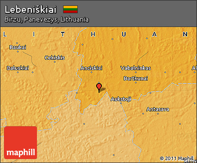 Political Map of Lebeniškiai