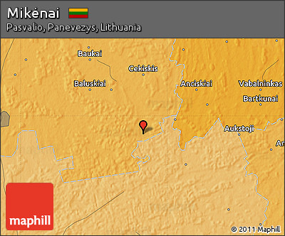 Political Map of Mikėnai