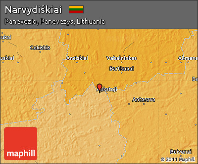 Political Map of Narvydiškiai