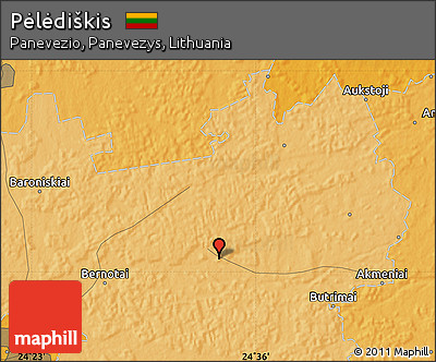 Political Map of Pėlėdiškis