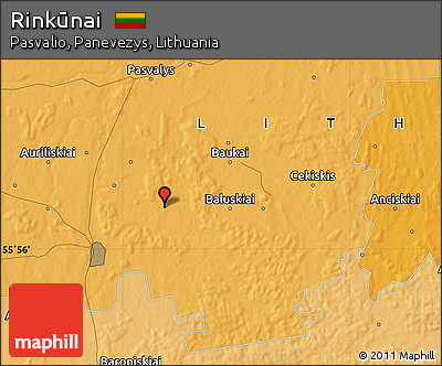 Political Map of Rinkūnai