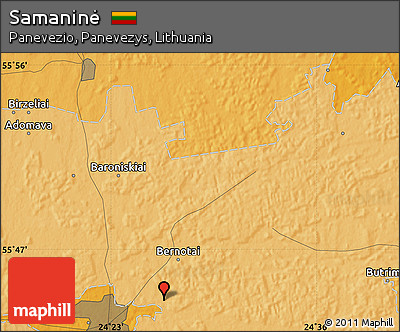 Political Map of Samaninė