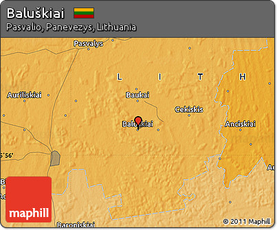 Political Map of Baluškiai