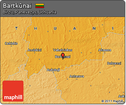 Political Map of Bartkūnai