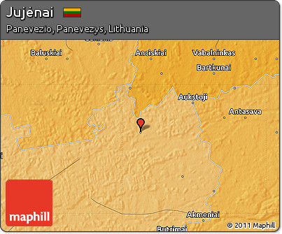 Political Map of Jujėnai