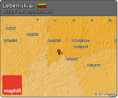 Political Map of Lebeniškiai