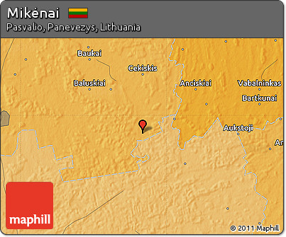 Political Map of Mikėnai