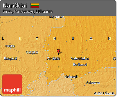 Political Map of Nariškiai