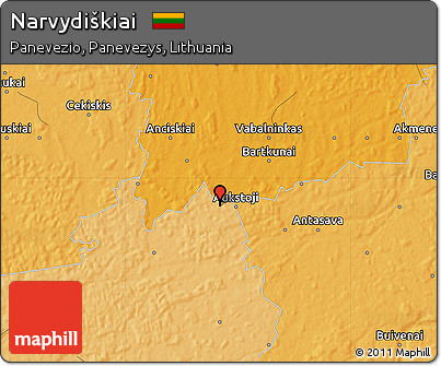 Political Map of Narvydiškiai