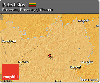 Political Map of Pėlėdiškis