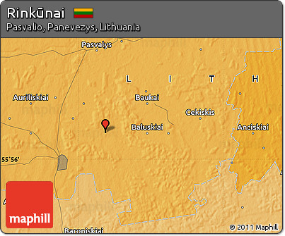 Political Map of Rinkūnai
