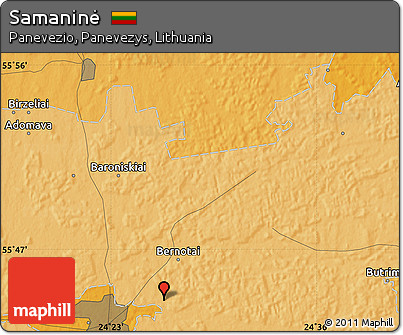 Political Map of Samaninė