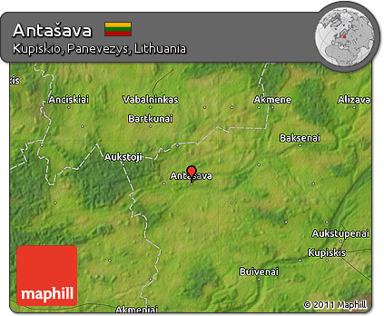 Satellite Map of Antašava