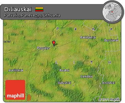 Satellite Map of Diliauskai