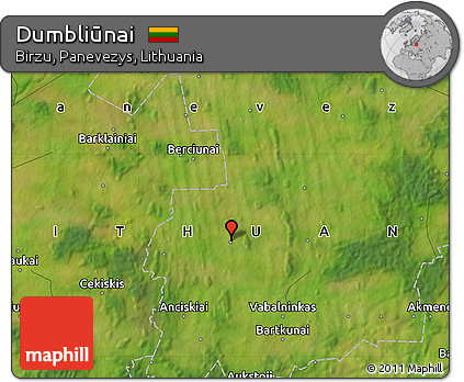 Satellite Map of Dumbliūnai