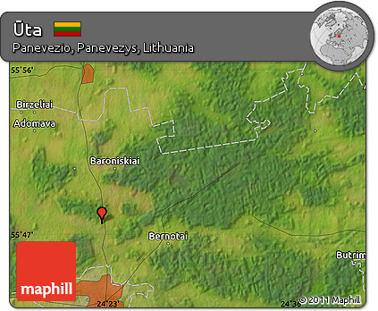 Satellite Map of Ūta