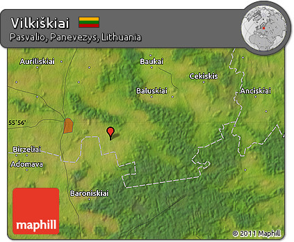 Satellite Map of Vilkiškiai