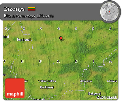 Satellite Map of Zizonys