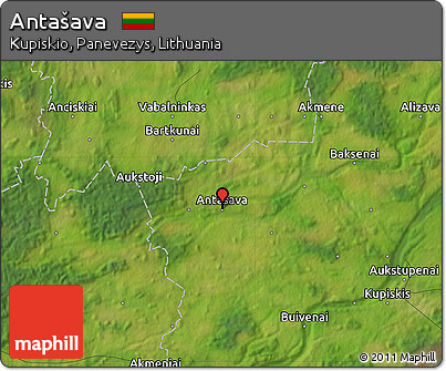 Satellite Map of Antašava