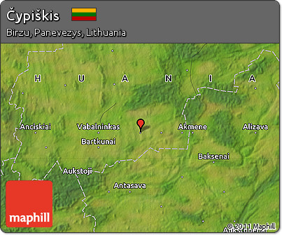 Satellite Map of Čypiškis
