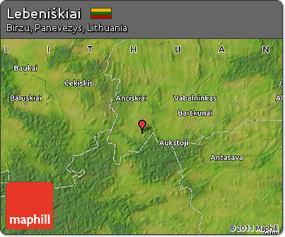 Satellite Map of Lebeniškiai