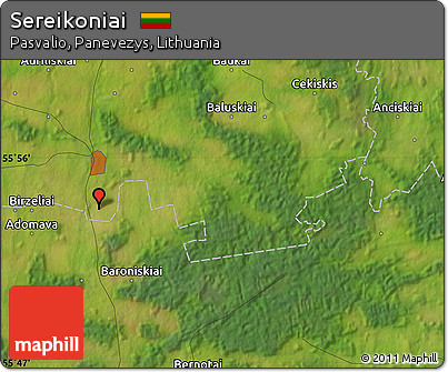 Satellite Map of Sereikoniai