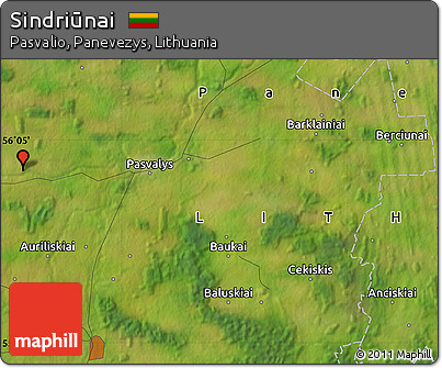 Satellite Map of Sindriūnai