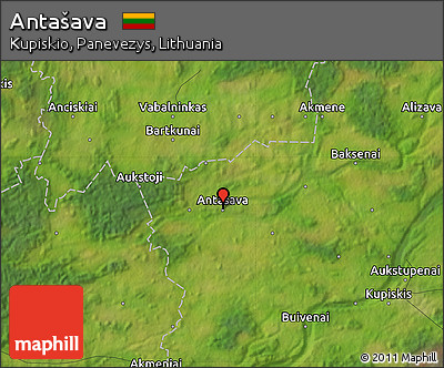 Satellite Map of Antašava
