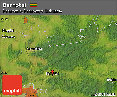 Satellite Map of Bernotai