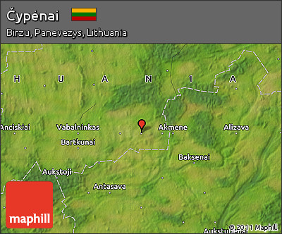 Satellite Map of Čypėnai