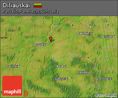Satellite Map of Diliauskai