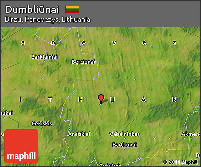 Satellite Map of Dumbliūnai