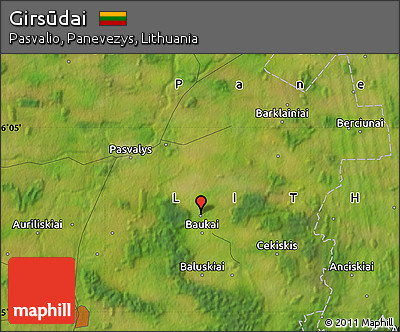 Satellite Map of Girsūdai
