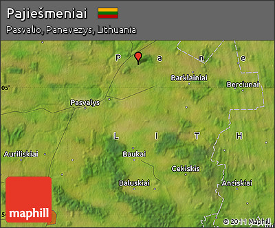 Satellite Map of Pajiešmeniai