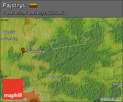 Satellite Map of Pajstrys