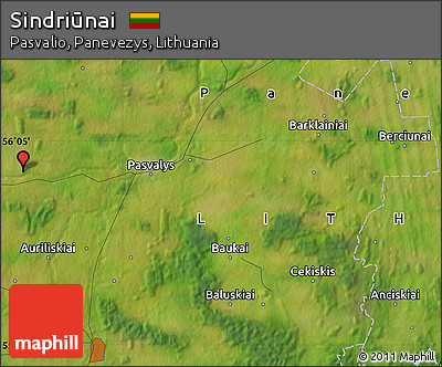 Satellite Map of Sindriūnai