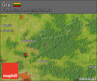 Satellite Map of Ūta