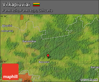 Satellite Map of Vilkapiuviai
