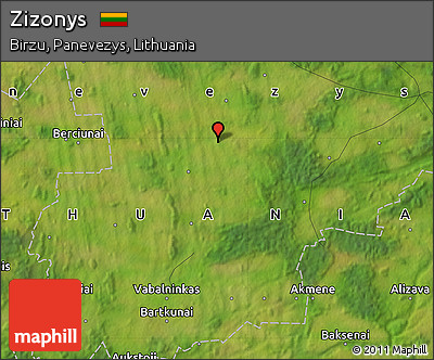 Satellite Map of Zizonys