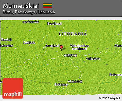 Physical Panoramic Map of Muimeliškiai